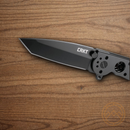 CRKT M16 Folding Knife 3" Stainless Steel Blade Black Stainless Handle