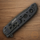 CRKT M16 Folding Knife 3" Stainless Steel Blade Black Stainless Handle