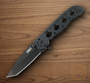 CRKT M16 Folding Knife 3" Stainless Steel Blade Black Stainless Handle