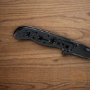 CRKT M16 Folding Knifes 3.5" Stainless Steel Blade Black Stainless Handle