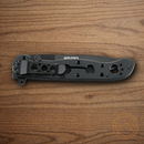 CRKT M16 Folding Knifes 3.5" Stainless Steel Blade Black Stainless Handle
