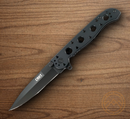 CRKT M16 Folding Knifes 3.5" Stainless Steel Blade Black Stainless Handle