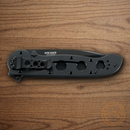 CRKT M16 Folding Knife 3.88" Stainless Steel Blade Black Stainless Handle