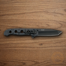 CRKT M16 Folding Knife 3.88" Stainless Steel Blade Black Stainless Handle