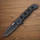 CRKT M16 Folding Knife 3.88" Stainless Steel Blade Black Stainless Handle