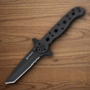 CRKT M16 Folding Knife 3" 8Cr13MoV Steel Blade Black Stainless Handle