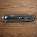 CRKT M16 Folding Knife 3.5" Stainless Steel Blade Black Stainless Handle