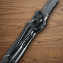 CRKT M16 Folding Knife 3.5" Stainless Steel Blade Black Stainless Handle