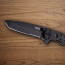 CRKT M16 Folding Knife 3" 8Cr15MoV Steel Blade Black GRN Handle