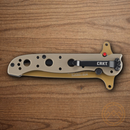 CRKT M16 Special Folding Knife 3.5" 8Cr14MoV Steel Blade Tan G10 Handle