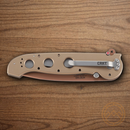 CRKT M16 Big Dog Folding Knife 3.99" AUS-8 Steel Blade Tan Aluminum Handle
