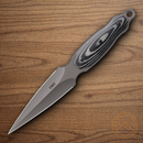 CRKT Shrill Fixed Knife 4.75" 8Cr13MoV Steel Blade Black/Gray Micarta Handle