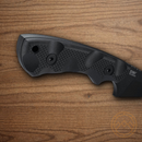 CRKT Siwi Fixed Knife 3.38" SK5 Carbon Steel Blade Black G10 Handle