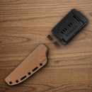 CRKT Ramadi Coyote Fixed Knife 4.38" SK5 Carbon Steel Blade Tan G10 Handle