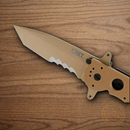 CRKT M21 Folding Knife 3.88" 8Cr14MoV Steel Blade Tan G10 Handle