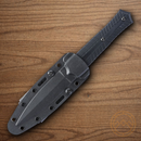 CRKT Xolotl Fixed Knife 4.5" SK5 carbon Steel Blade Black G10 Handle