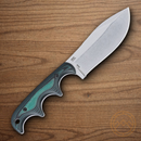 CRKT Obake Fixed Knife 2.9" D2 tool Steel Blade Black/Green Micarta Handle