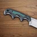 CRKT Obake Fixed Knife 2.9" D2 tool Steel Blade Black/Green Micarta Handle