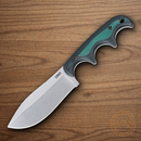 CRKT Obake Fixed Knife 2.9" D2 tool Steel Blade Black/Green Micarta Handle