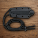 CRKT Biwa Fixed Knife 3" 8Cr13MoV Steel Blade Black/Brown G10 Handle