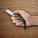 CRKT Minimalist Cleaver Fixed Knife 2.13" 5Cr15MoV Steel Blade Green/Black resin Handle