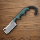 CRKT Minimalist Cleaver Fixed Knife 2.13" 5Cr15MoV Steel Blade Green/Black resin Handle