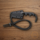 CRKT Minimalist Fixed Knife 2.13" 5Cr15MoV Steel Blade Black G10 Handle