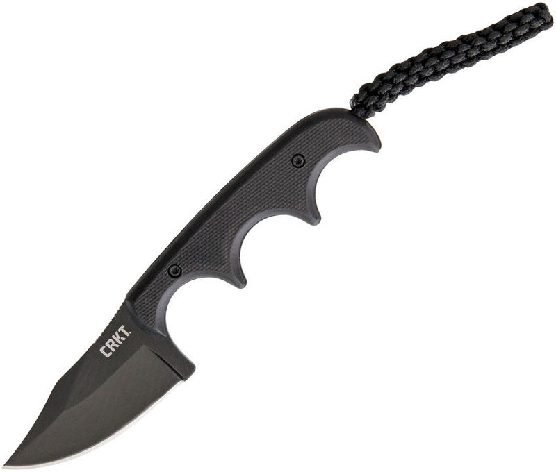 CRKT Folts Minimalist Bowie Fixed Knife 2" 5Cr15MoV Steel Clip Point Full Tang Blade Black Micarta Handle 2387K -CRKT - Survivor Hand Precision Knives & Outdoor Gear Store