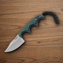 CRKT Folts Minimalist Bowie Fixed Knife 2" 5Cr15MoV Steel Blade Green Micarta Handle