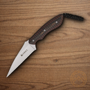 CRKT Folts SPEW Fixed Knife 3" 5Cr15MoV Steel Blade Black/Brown G10 Handle