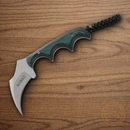 CRKT Keramin Minimalist Fixed Knife 2" 5Cr15MoV Steel Blade Black/Green Synthetic Handle