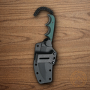 CRKT Minimalist Katana Fixed Knife 3.5" 8Cr13MoV Steel Blade Green Resin Handle