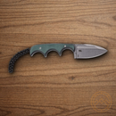 CRKT Minimalist Fixed Knife 2.13" 8Cr13MoV Steel Blade Green Resin Handle