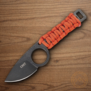 CRKT Tailbone Fixed Knife 2.13" 8Cr13MoV Steel Blade Orange Paracord Handle
