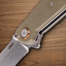 CRKT Butte Folding Knife 3.38" D2 Tool Steel Blade OD Green G10 Handle