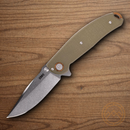 CRKT Butte Folding Knife 3.38" D2 Tool Steel Blade OD Green G10 Handle