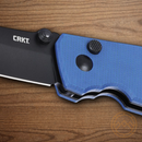 CRKT Squid Folding Knife 2.25" D2 Tool Steel Blade Blue Micarta Handle
