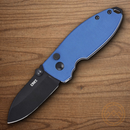 CRKT Squid Folding Knife 2.25" D2 Tool Steel Blade Blue Micarta Handle