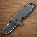 CRKT Squid Folding Knife 1.75" 8Cr13MoV Steel Blade Black Stainless Handle