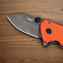 CRKT Squid Folding Knife 1.75" D2 Tool Steel Blade Orange/Black G10 Handle