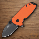 CRKT Squid Folding Knife 1.75" D2 Tool Steel Blade Orange/Black G10 Handle