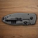 CRKT Squid Folding Knife 2.25" 8Cr13MoV Steel Blade Black Stainless Handle