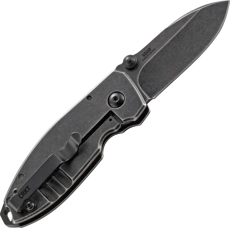 CRKT Squid Framelock Folding Knife 2.25" 8Cr13MoV Steel Drop Point Blade Black 2Cr13 Steel Handle 2490KS -CRKT - Survivor Hand Precision Knives & Outdoor Gear Store