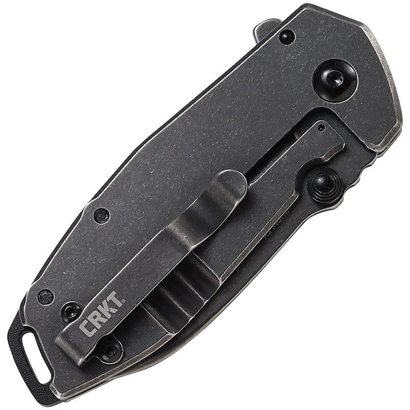 CRKT Squid Framelock A/O Folding Knife 2.38" 8Cr14MoV Steel Extended Tang Blade Black Stainless Steel Handle 2493 -CRKT - Survivor Hand Precision Knives & Outdoor Gear Store