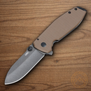 CRKT Squid XM Folding Knife 3" D2 Tool Steel Blade Earth Brown G10 Handle