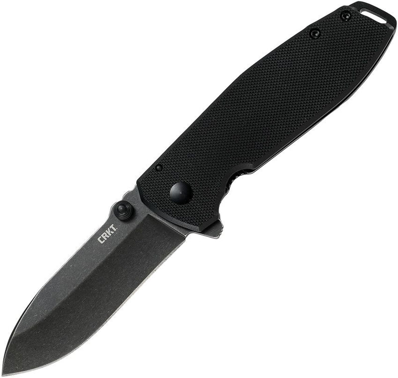 CRKT Squid XM Framelock A/O Folding Knife 3" D2 Tool Steel Extended Tang Blade Black G10 / Stainless Steel Back Handle 2495K -CRKT - Survivor Hand Precision Knives & Outdoor Gear Store