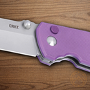 CRKT Squid XM Folding Knife 3" 14C28N Steel Blade Purple G10 Handle