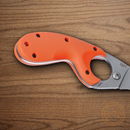 CRKT Bear Claw Fixed Knife 2.38" AUS-8 Steel Blade Orange GRN Handle