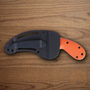 CRKT Bear Claw Fixed Knife 2.38" AUS-8 Steel Blade Orange GRN Handle