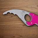 CRKT Bear Claw Fixed Knife 2.38" AUS-8 Steel Blade Pink GRN Handle